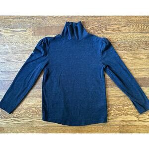 Zara Girls’ Dark Gray Turtleneck Long Sleeve Shirt Size 9